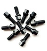 Śruby czarne M14x1.5 KOENIG stożek 28mm Klucz 17 Komplet 20szt